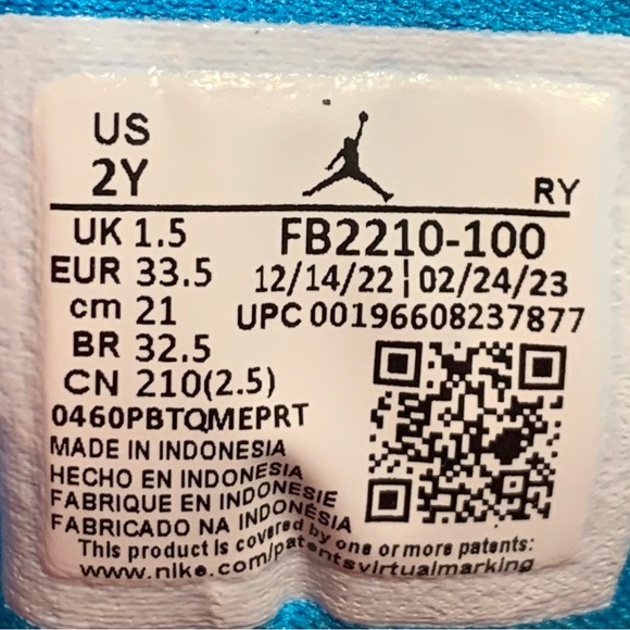 ❤ [NEW] AIR JORDAN 1 MID SNEAKER SCHOOL NC TO CHI PRESCHOOL SIZE 2Y SNEAKERS 💙 - Picture 9 of 12